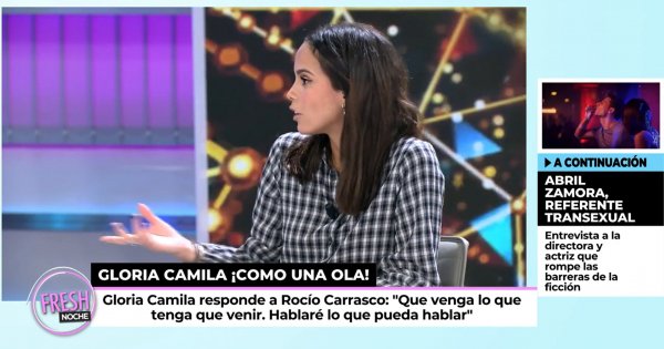 Gloria Camila se pronunció sobre su relación con Rocío Carrasco en 'Ya son las ocho'.
