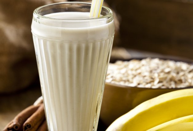 Batido de plátano y avena