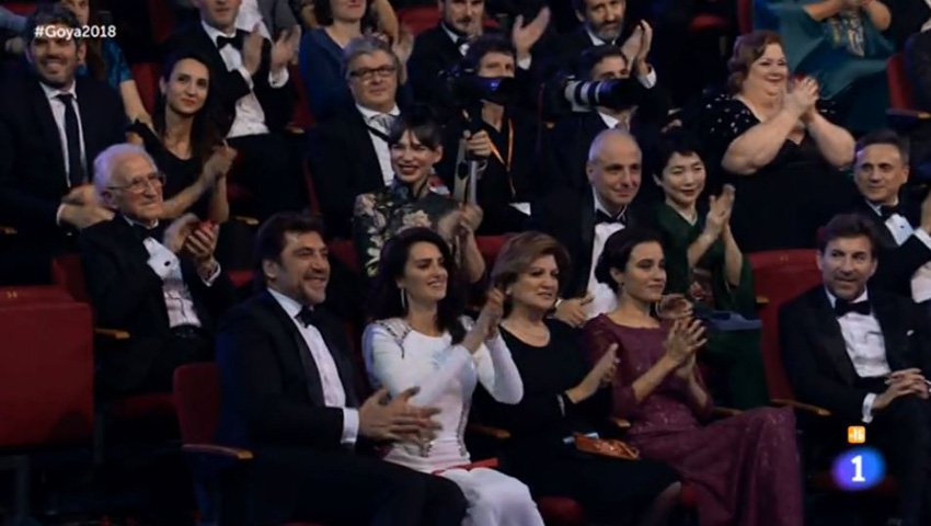 Beatriz Montañez, a principios de 2018 en los Premios Goya.