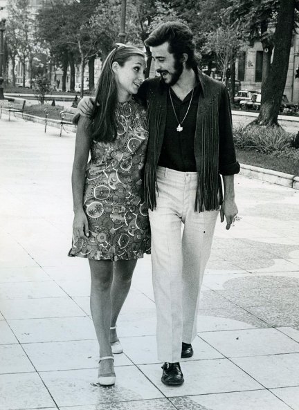 Ana Diosdado y Juan Diego a principios de los 70, cuando vivieron una bonita historia de amor.