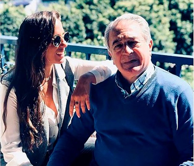 Anabel con su padre, Bernardo, con el que ha tenido épocas de poca comunicación.