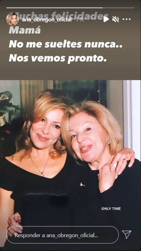 Ana Obregón recuerda a su madre en el que sería el 90 cumpleaños de esta.