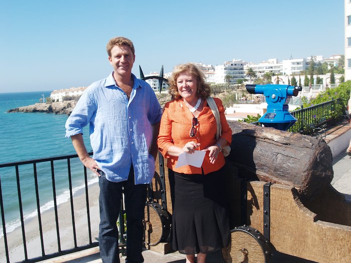 Juanjo y María vuelven a la localidad malagueña donde se conocieron (Foto: Ayuntamiento de Nerja, 2009).