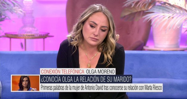 Olga Moreno dio la cara en televisión por Rocío Flores.