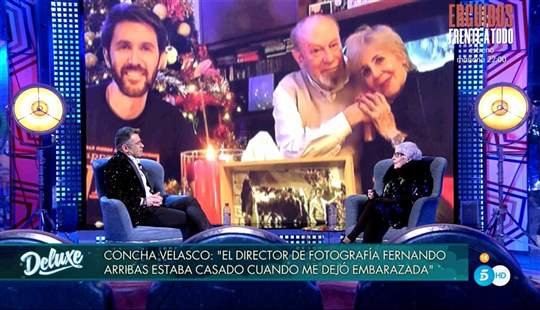 Uno de los momentos de la entrevista de Concha Velasco.