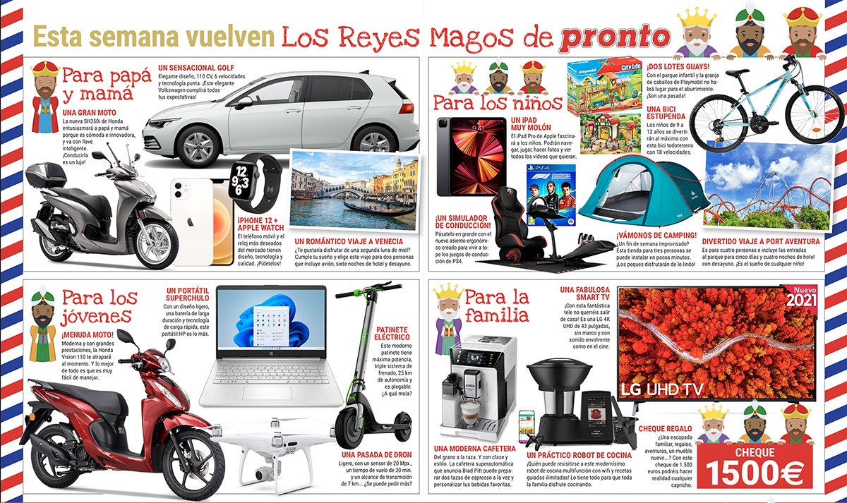 Los Reyes Magos de Pronto llegan cargados de regalos para todos.