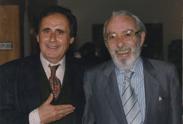 Jaime Peñafiel junto a Jesús Aguirre, en una imagen cedida por el propio periodista.
