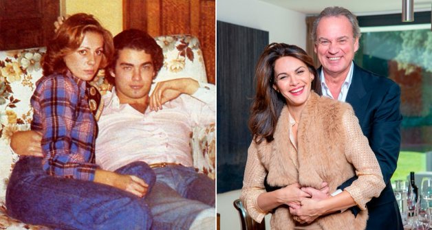 Sandra y Fabiola, las madres de sus hijos. En 1977, Bertín se casó con Sandra Domecq, con la que tuvo tres niñas. Dcha., con Fabiola Martínez, que llegó a su vida hace dos décadas y le ha dado dos hijos.