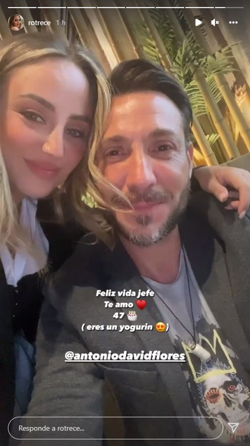 Rocío Flores ha felicitado a Antonio David por Instagram (@rotrece).