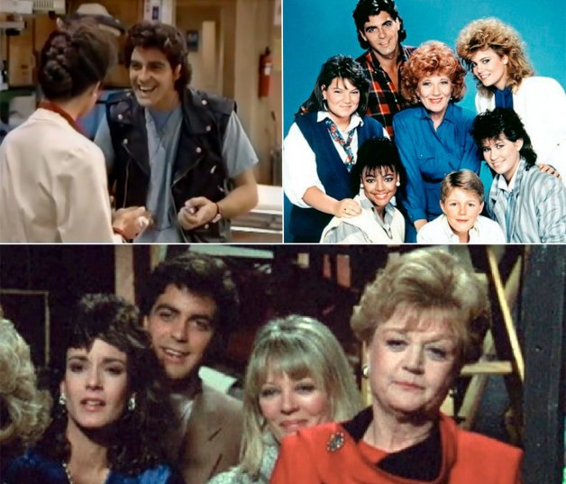 Arriba a la izquierda, entre 1984 y 1985, participó en ocho capítulos de la serie cómica "E/R". A su derecha, su papel en "The Facts of Life", que le dio cierta fama en Estados Unidos y empezó a conceder entrevistas. Abajo, salió dos veces en "Se ha escrito un crimen", en 1984 y 1987.