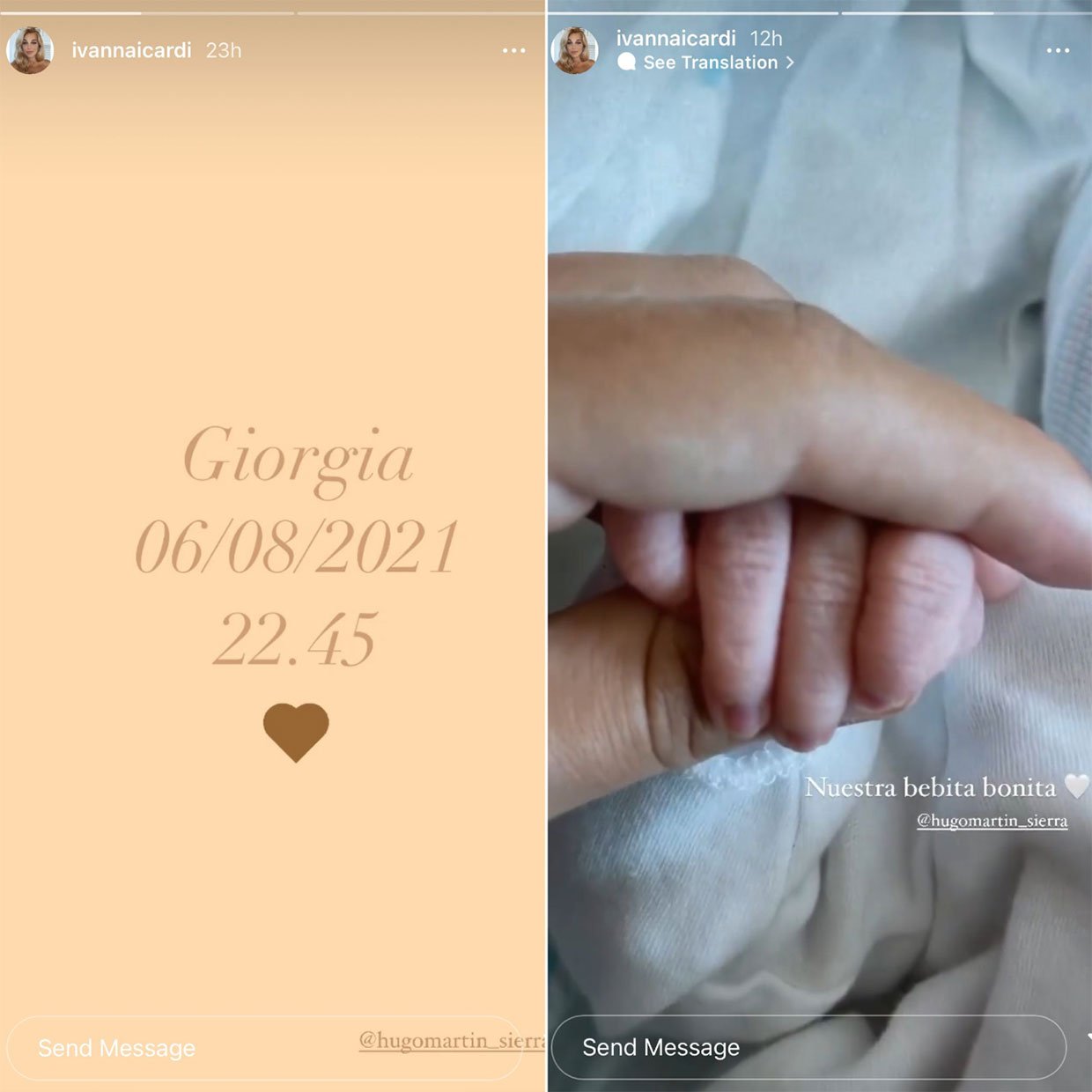 Ivana Icardi ha compartido su felicidad con sus seguidores. Instagram: @ivannaicardi