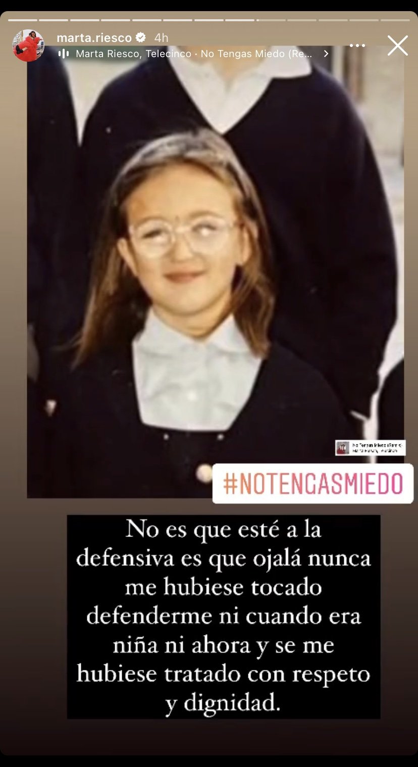 Historias de Instagram de Marta Riesco (@marta.riesco).