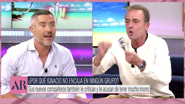 Alessandro Lequio y Pepe del Real discuten por Ignacio de Borbón.