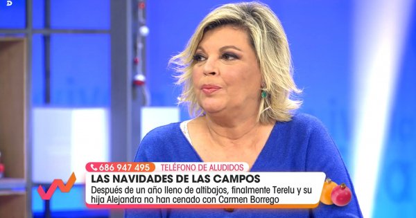 Terelu Campos ha desmentido las palabras de Carmen Borrego.