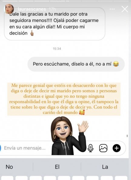 La historia que ha compartido Laura Escanes en Instagram (@lauraescanes).