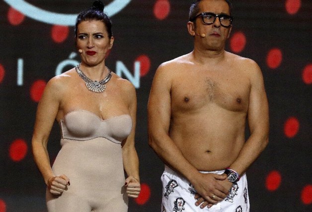 Andreu Buenafuente y Silvia Abril durante los Goya de 2019.