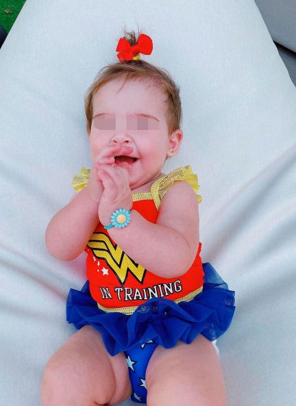 Yanay está adorable con su traje de Wonder Woman.