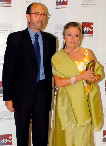 Con Miguel Rellán, su actual pareja.
