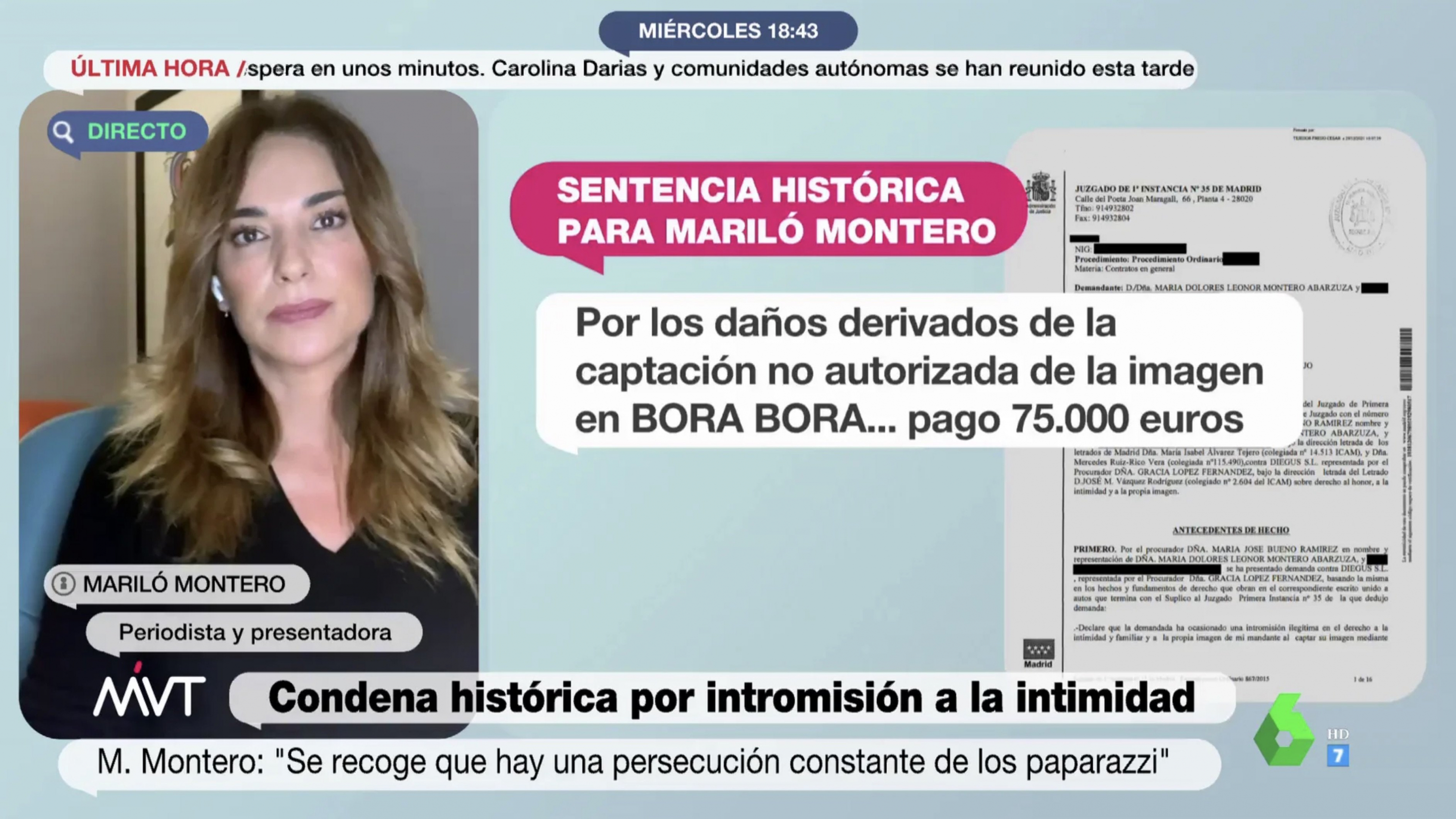 Mariló se explicó antes los medios tras la sentencia.