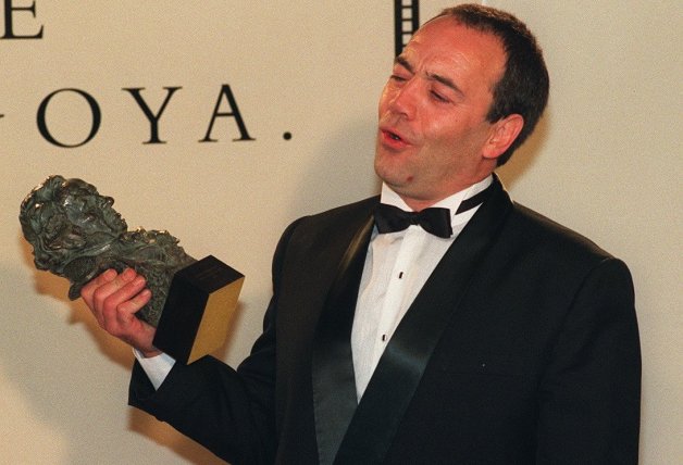 Tito Valverde, feliz con el Goya que ganó.