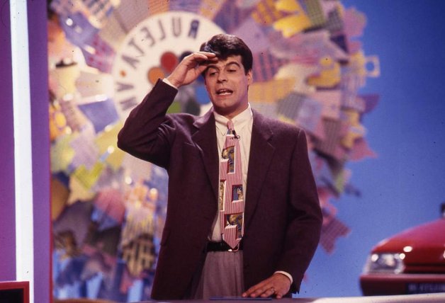 Andoni en su etapa de presentador de "La ruleta de la fortuna", en 1994.