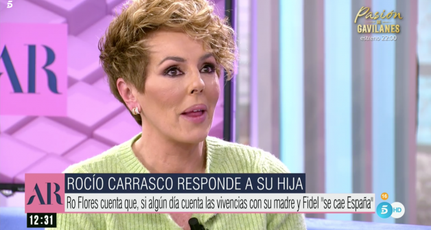 Rocío Carrasco se ha emocionado hablando de sus hijos.