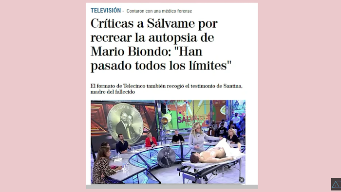 Antonio David comparte un titular de un diario que criticó a 'Sálvame'.