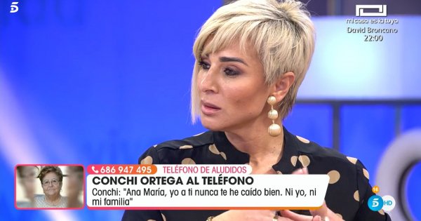 Ana María Aldón ha respondido a las acusaciones de Conchi Ortega en directo.
