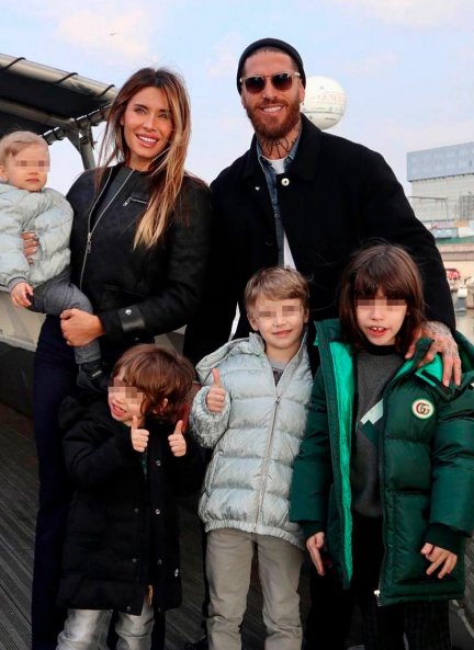 La familia Ramos-Rubio al completo.