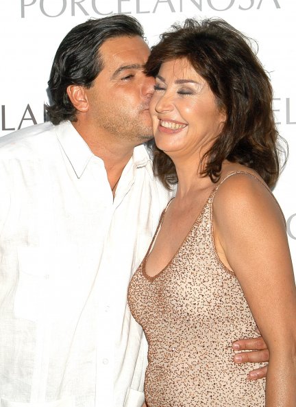 Carmen con su tercer marido, José Campos.