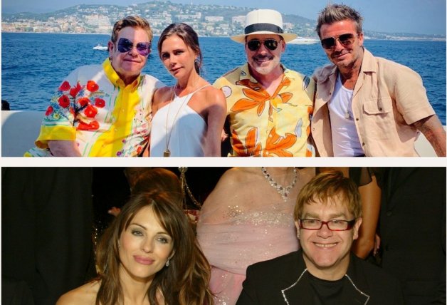 Los Beckham y la actriz Liz Hurley son unos de sus grandes amigos.