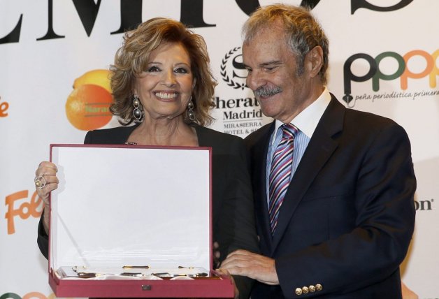 María Teresa Campos junto al periodista Jesús Mariñas.