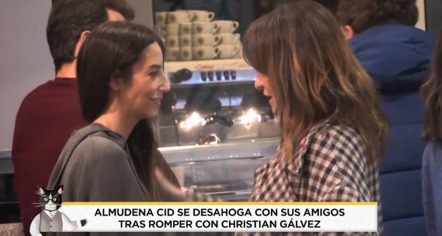 Almudena Cid habló con Melani Olivares de su ruptura con Christian Gálvez.