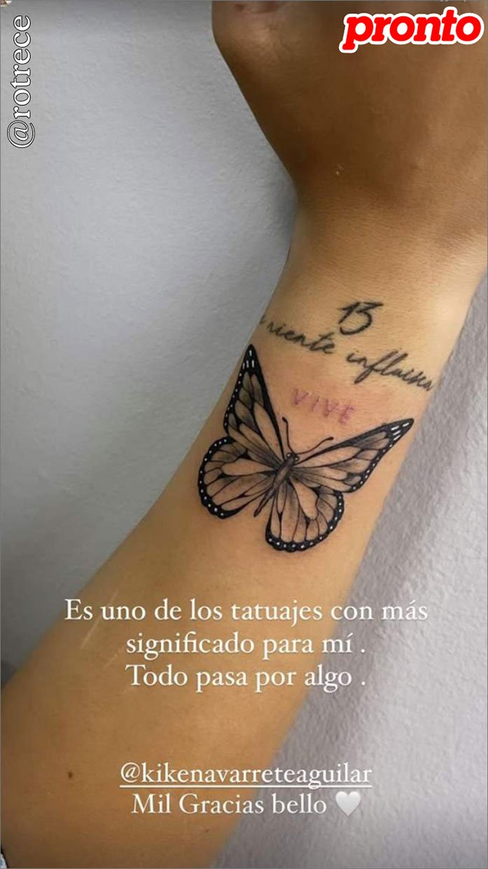 Así ha mostrado Rocío Flores su nuevo tatuaje.