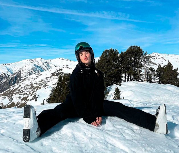 Alba Díaz pasó el fin de año en Baqueira Beret.