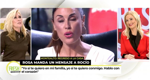 Rosa Benito comentando lo sucedido en 'Montealto: regreso a la casa'.