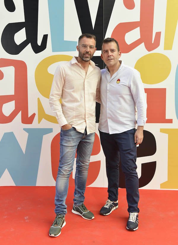 Óscar Cornejo y Adrián Madrid en la 'Sálvame Fashion Week' de 2016.
