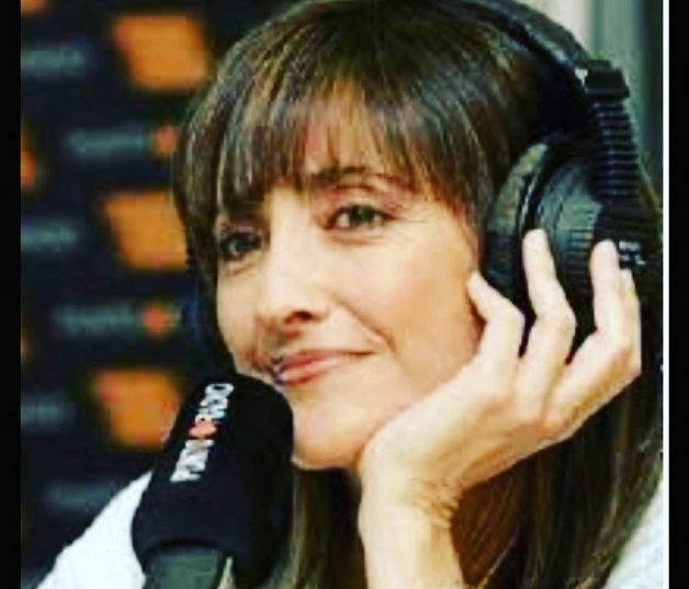 Ana García Lozano, de joven, cuando trabajaba en la radio.