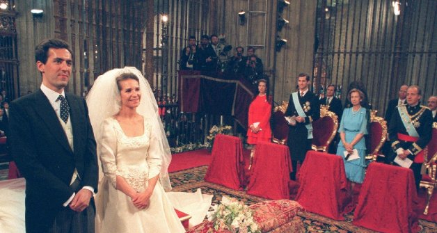 Jaime de Marichalar y Elena de Borbón se casaron en 1995, en Sevilla.