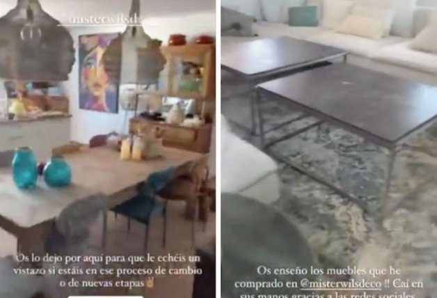 Paz enseña cómo tiene decorado su salón-comedor.