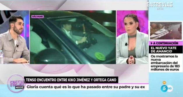 Gloria Camila, esta tarde en Ya son las Ocho (Telecinco).