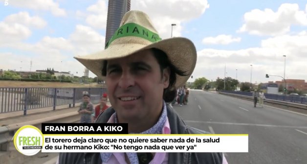 Fran Rivera: sus declaraciones desde el Rocío para 'Ya es Mediodía' (Telecinco).