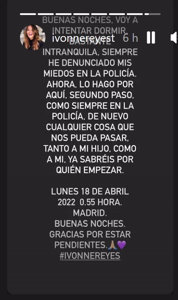 Ivonne Reyes afirma tener miedo por ella y por su hijo Alejandro.