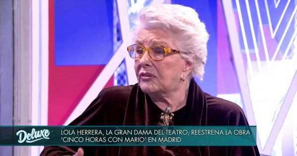 Lola Herrera durante el Sábado Deluxe.