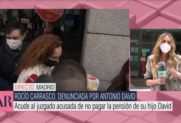 Rocío Carrasco ha acudido esta mañana a los juzgados de Alcobendas.