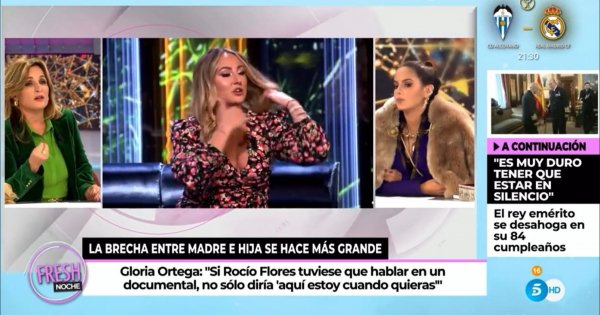 Gloria Camila ha defendido a su sobrina en 'Ya son las ocho'.
