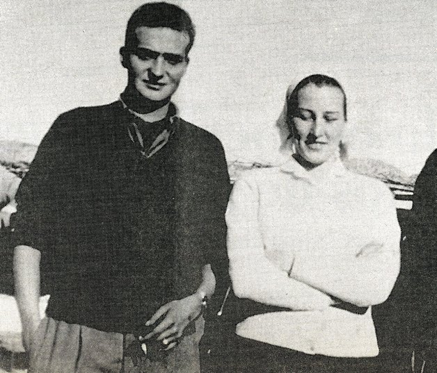 Juan Carlos y Olghina cuando se conocieron, en 1956.