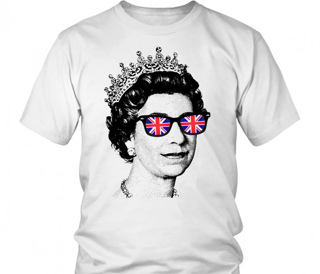 La reina Isabel en una camiseta muy pop.