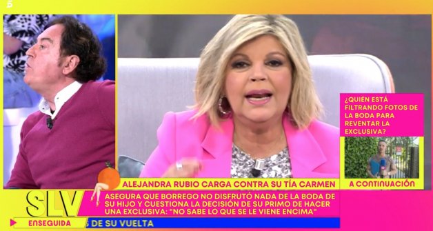 Pipi Estrada reaccionando a las últimas declaraciones de Alejandra Rubio (Sálvame Diario).