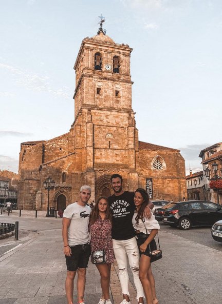 Manuel Bedmar, Rocío Flores, Jorge Pérez y Alicia Peña, juntos en Aguilar del Campoo.